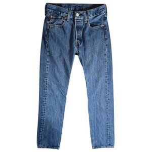 Levi's 501 28x32 Women's Jeans Straight Leg Medium Wash Medium Rise Button Fly